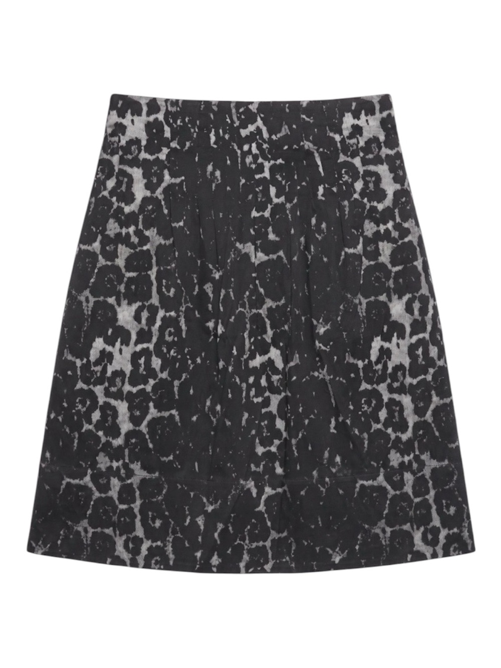 St John Silk Animal Print Knee Length Skirt Sz 4